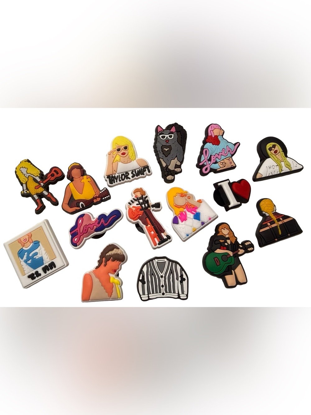 Taylor Swift Croc Jibbitz Charm Bundle Eras Tour Inspired Shoe Charms Set